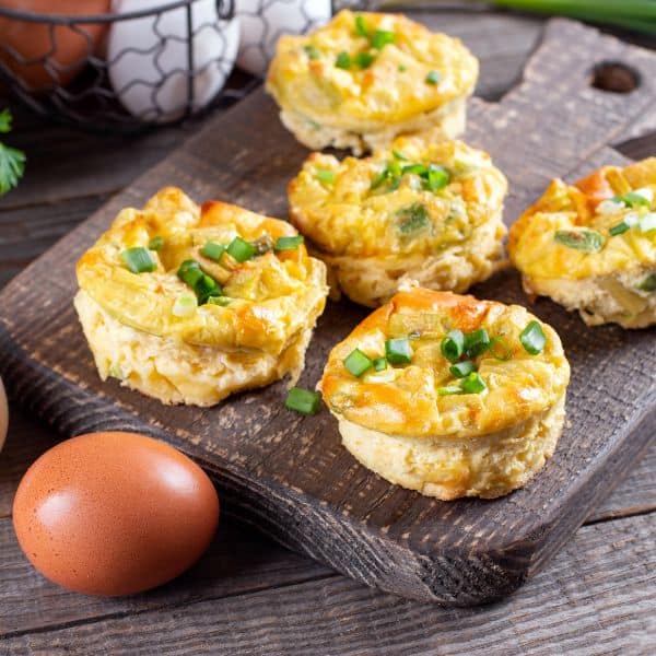 Baked Eggs in Muffin Tin–school lunch ideas  
