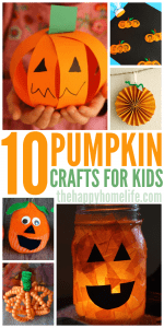 Fun Pumpkin Crafts for Kids - The Happy Home Life