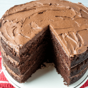 Decadent Chocolate Layer Cake with Chocolate Buttercream Frosting