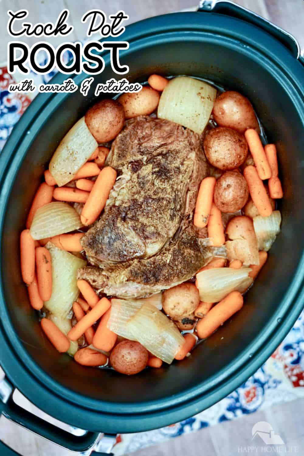 Rump Roast Crock Pot Recipe - The Happy Home Life