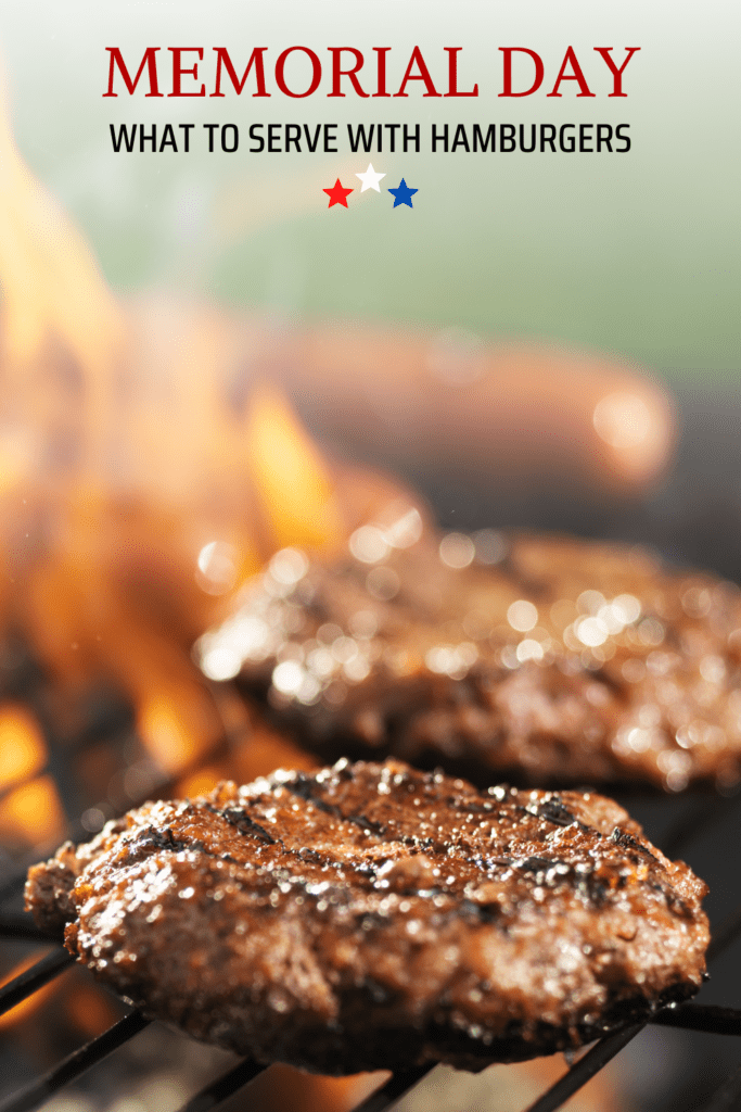Close up of grilled burgers.