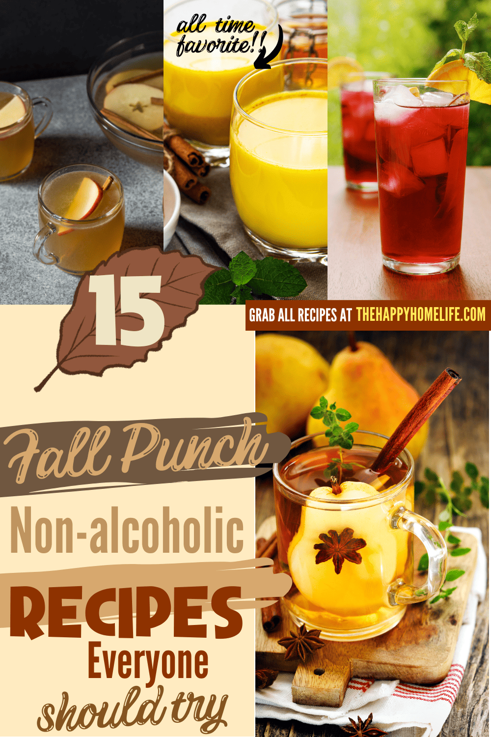 15 of the Best Fall Punch Recipes NonAlcoholic The Happy Home Life