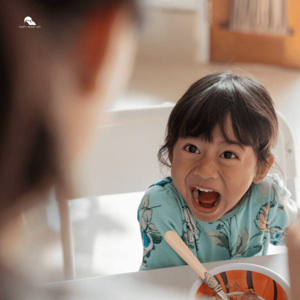 mom with daughter at home