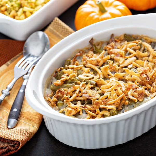 Green bean casserole for Thanksgiving