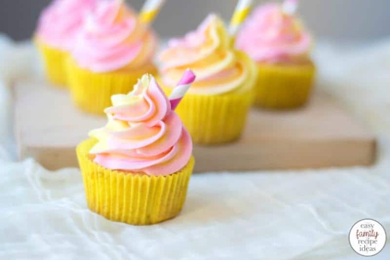 pink lemonade cupcakes