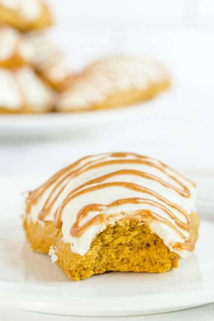 pumpkin scones with frosting